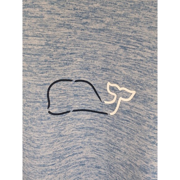 Vineyard Vines Performance T-Shirt Whale Logo Heather Blue Active Mens Large - Picture 3 of 8